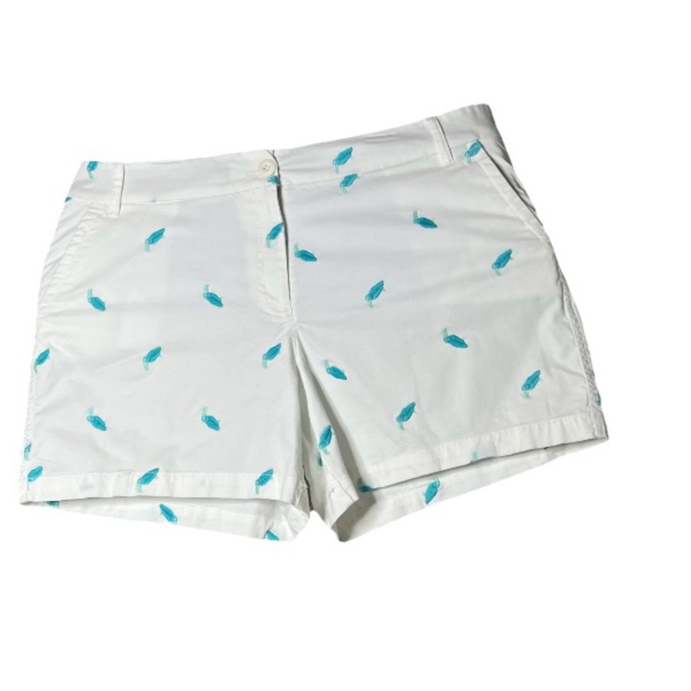 Crown & Ivy White and Blue Bermudas